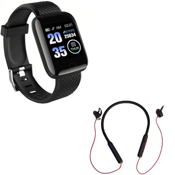 ID-116 Smartwatch N-119 Wireless Neckband Bluetooth Headset